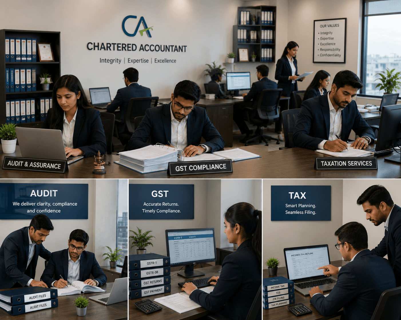 Modern Chartered Accountant Office